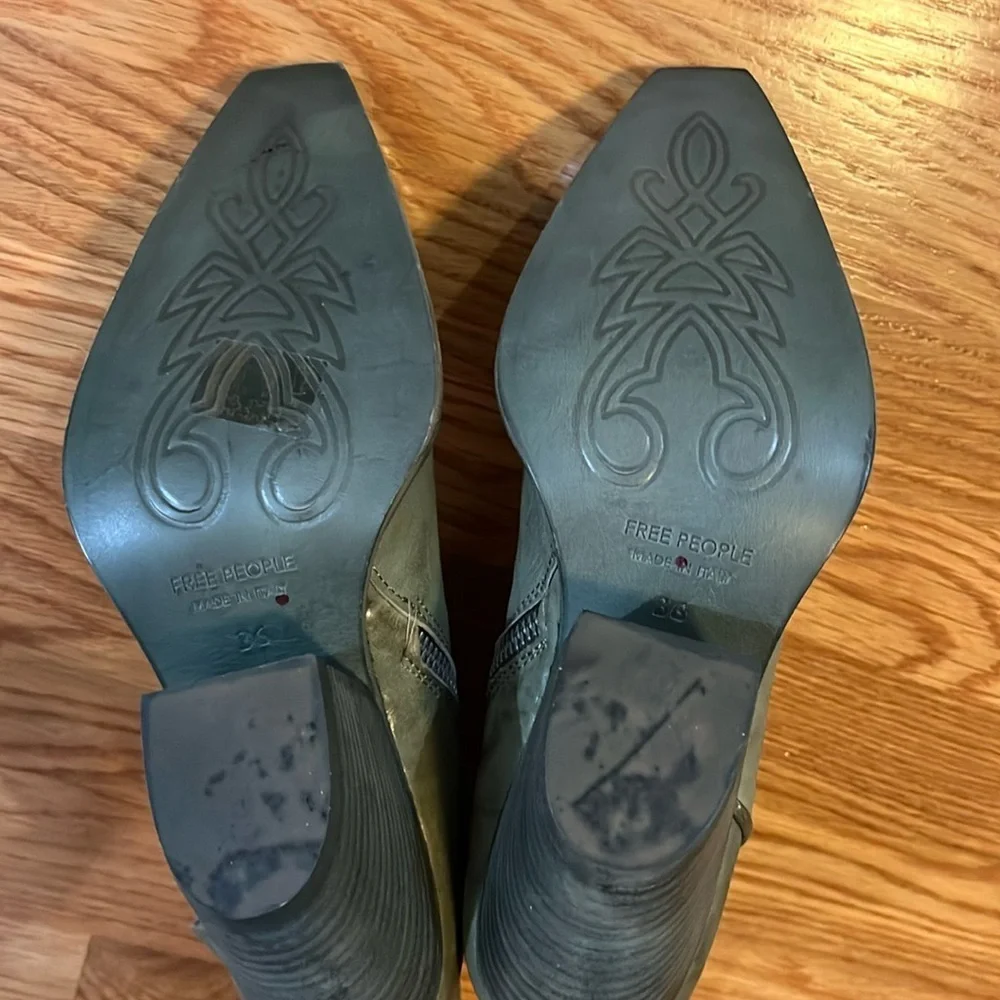 Free People Brayden Western Boot - Succulent Color Size 6 NEW - Picture 10 of 15